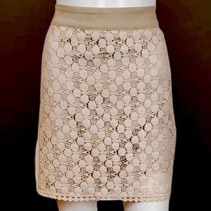 Kenzie Skirt with Lace Overlay!